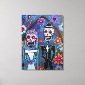 DIA DE LOS MUERTOS WEDDING CANVAS AFDRUK (Voorkant)