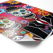 Dia de los Muertos Wedding Foto Afdruk (Hoek)