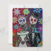 DIA DE LOS MUERTOS WEDDING INVITATIONS KAART (Voorkant)