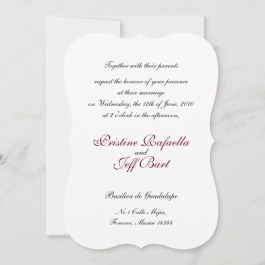 DIA DE LOS MUERTOS WEDDING KAART (Achterkant)