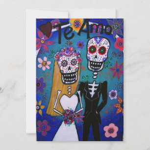 DIA DE LOS MUERTOS WEDDING KAART