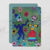 DIA DE LOS MUERTOS WEDDING KAART (Voorkant / Achterkant)