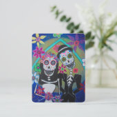 DIA DE LOS MUERTOS WEDDING KAART (Staand voorkant)