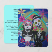 DIA DE LOS MUERTOS WEDDING KAART (Voorkant / Achterkant)