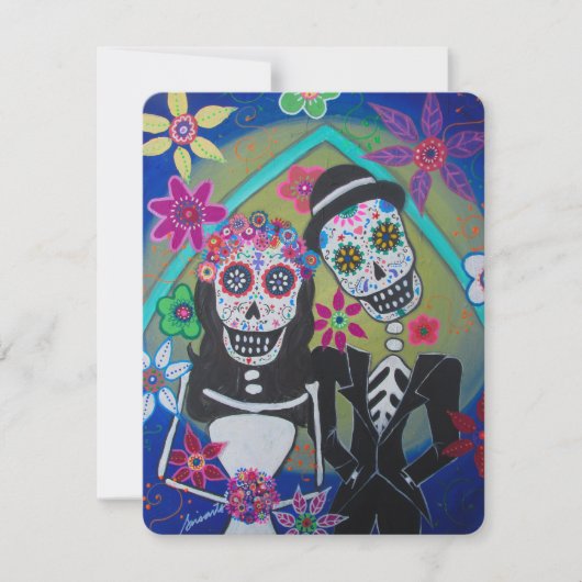 DIA DE LOS MUERTOS WEDDING KAART (Voorkant)