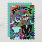 DIA DE LOS MUERTOS WEDDING KAART (Voorkant / Achterkant)