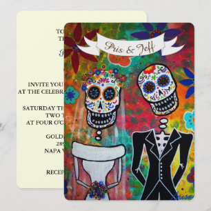DIA DE LOS MUERTOS WEDDING KAART