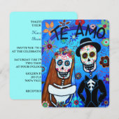 DIA DE LOS MUERTOS WEDDING KAART (Voorkant / Achterkant)