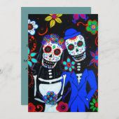 DIA DE LOS MUERTOS WEDDING KAART (Voorkant / Achterkant)