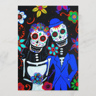 DIA DE LOS MUERTOS WEDDING KAART
