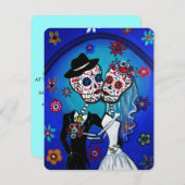 DIA DE LOS MUERTOS WEDDING KAART (Voorkant / Achterkant)