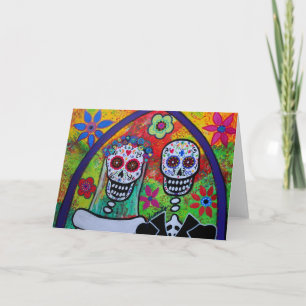 Dia de los Muertos Wedding Kaart