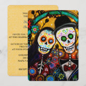 DIA DE LOS MUERTOS WEDDING KAART (Voorkant / Achterkant)
