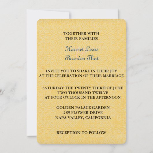 DIA DE LOS MUERTOS WEDDING KAART (Achterkant)