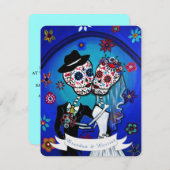 DIA DE LOS MUERTOS WEDDING KAART (Voorkant / Achterkant)