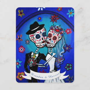 DIA DE LOS MUERTOS WEDDING KAART