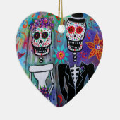 DIA DE LOS MUERTOS WEDDING KERAMISCH ORNAMENT (Rechts)