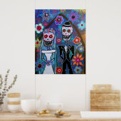 DIA DE LOS MUERTOS WEDDING POSTER (Keuken)