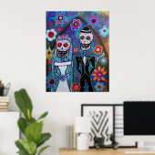 DIA DE LOS MUERTOS WEDDING POSTER (Thuiskantoor)