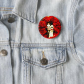 Dia de los Muertos Wedding Ronde Button 5,7 Cm (In situ)