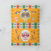 Dia De Los Muertos Wenskaart Bedankkaart (Binnen)