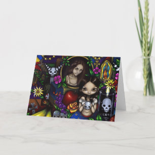 "Dia DE los Muertos" Wenskaart Kaart