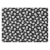 Dia de los Muertos White Paper Skulls Pattern Tafelkleed (Voorkant (Horizontaal))