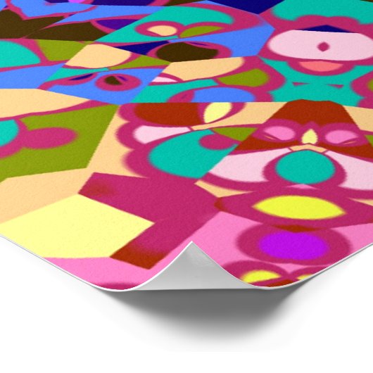 Dia De Los Muertos Wild Colors Poster (Hoek)