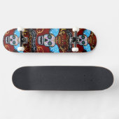 Dia de los Muertos Winged Calaveras Persoonlijk Skateboard (Horizontaal)