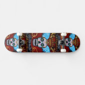 Dia de los Muertos Winged Calaveras Persoonlijk Skateboard (Horizontaal)