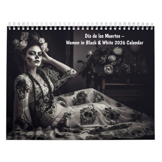 Día de los Muertos – Women in Black & White 2026 Kalender (Hoes)