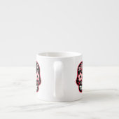 Dia de los Muertos Zwarte Suikerschedel Espresso Kop (Achterkant)