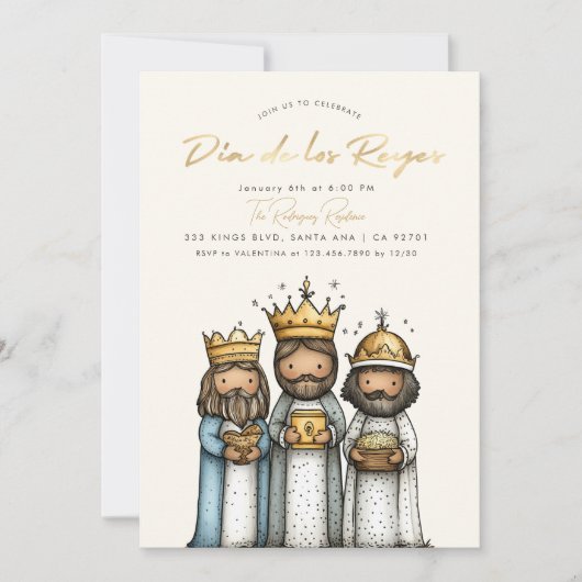 Día de los Reyes Mexicaans 3 koningen dag feest Kaart (Voorkant)