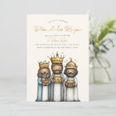 Día de los Reyes Mexicaans 3 koningen dag feest Kaart (Staand voorkant)
