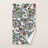 Día de Muertos Bad Handdoek (Handdoek)