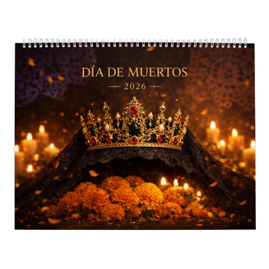Día de Muertos Calendar 2026 Kalender (Hoes)