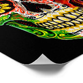Dia de Muertos Cinco de Mayo Sugar Skull Mexican F Poster (Hoek)