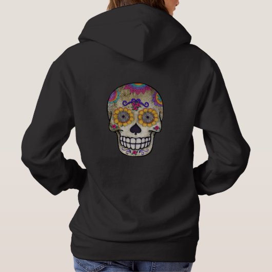 Dia de Muertos | Dag van de dode suikerschedel Hoodie (Achterkant)