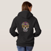 Dia de Muertos | Dag van de dode suikerschedel Hoodie (Achterkant volledig)