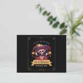 Dia de muertos-dag van de doden briefkaart (Staand voorkant)