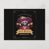 Dia de muertos-dag van de doden briefkaart (Voorkant)
