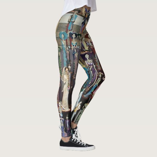 Día de Muertos (Dag van de doden) leggings (Rechts)