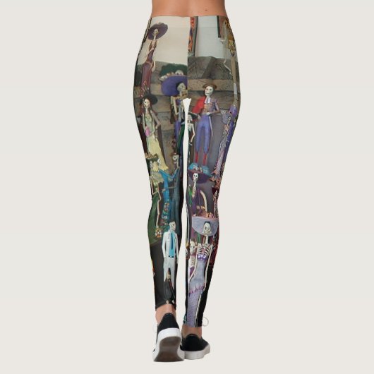 Día de Muertos (Dag van de doden) leggings (Achterkant)