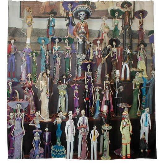 Día de Muertos (Dag van de dood) douchegordijn (Voorkant)