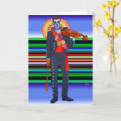 Día de Muertos/Dag van de dood Kaart (Gele Bloem)