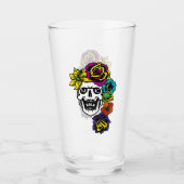 Dia de Muertos Day of the Dead Sugar Skull Custom Glas (Voorkant)