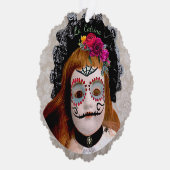 Dia de Muertos Doll Ornament Kaart (Rechts)