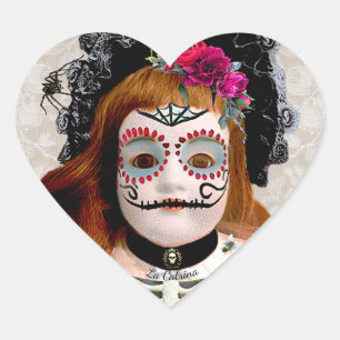 Dia de Muertos Doll Sticker