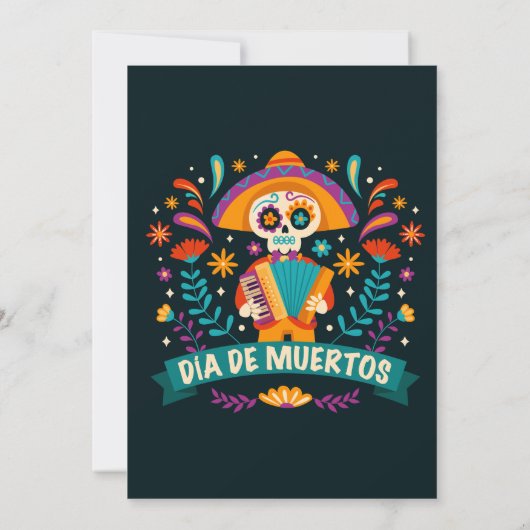 Dia De Muertos Feestelijke viering Kaart (Achterkant)