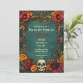 💀🎉  Día de Muertos-feestuitnodiging Kaart (Staand voorkant)